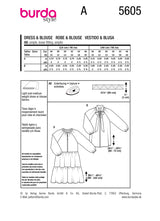Patron Burda n°5605 : Robe & blouse