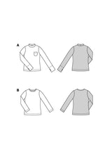 Patron Burda n°5610 : T-shirt