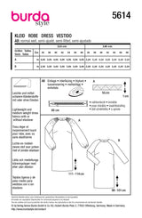 Patron Burda n°5614 : Robe