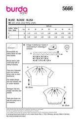 Patrón Burda n°5666: Blusa