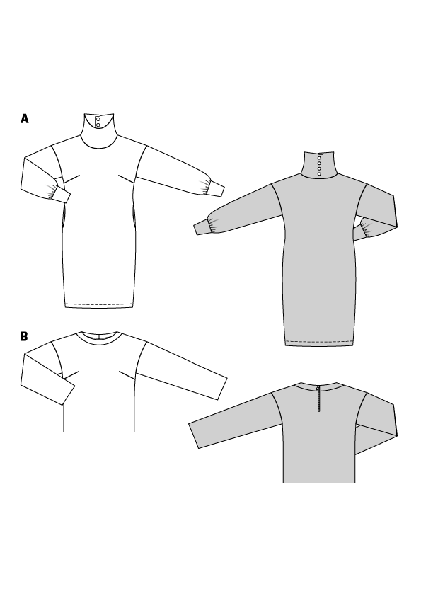 Patron Burda n°5679 : Robe & T-shirt