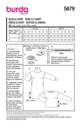Patron Burda n°5679 : Robe & T-shirt