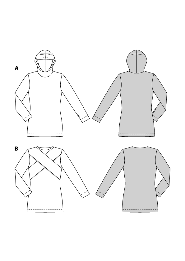 Patron Burda n°5680 : Pull