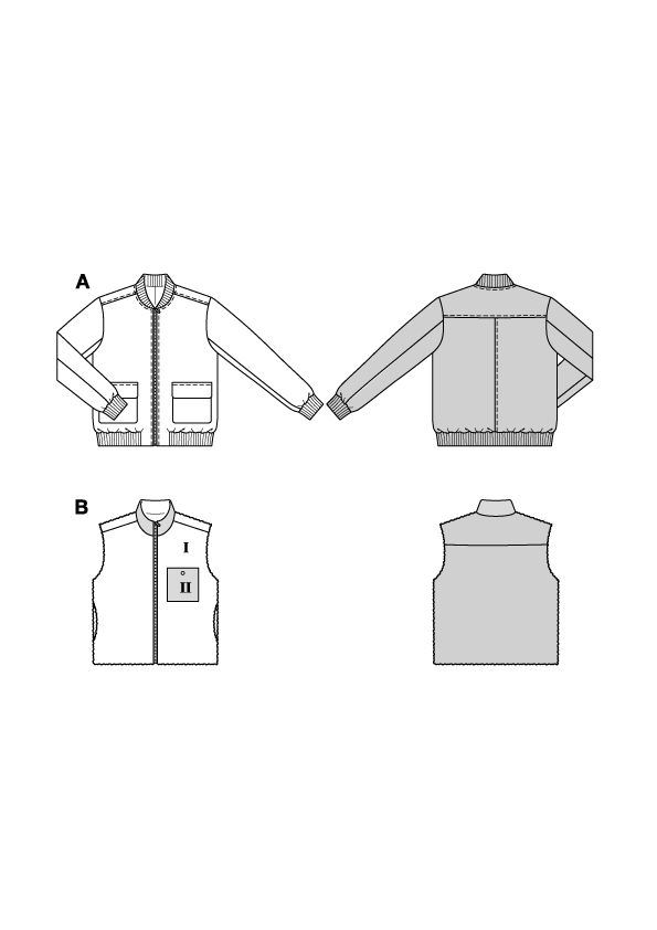 Patron Burda n°5681 : Veste & Gilet