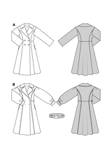 Patron Burda n°5683 : Manteau
