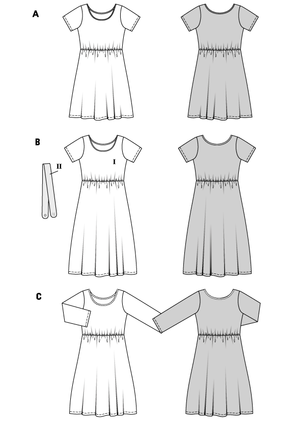 Patron Burda n°5686 : Robe