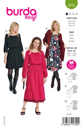 Patron Burda n°5772 : Robe