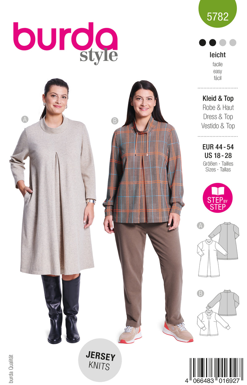 Patron Burda n°5782 : Robe & Haut