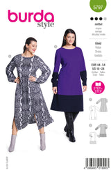 Patron Burda n°5797 : Robe