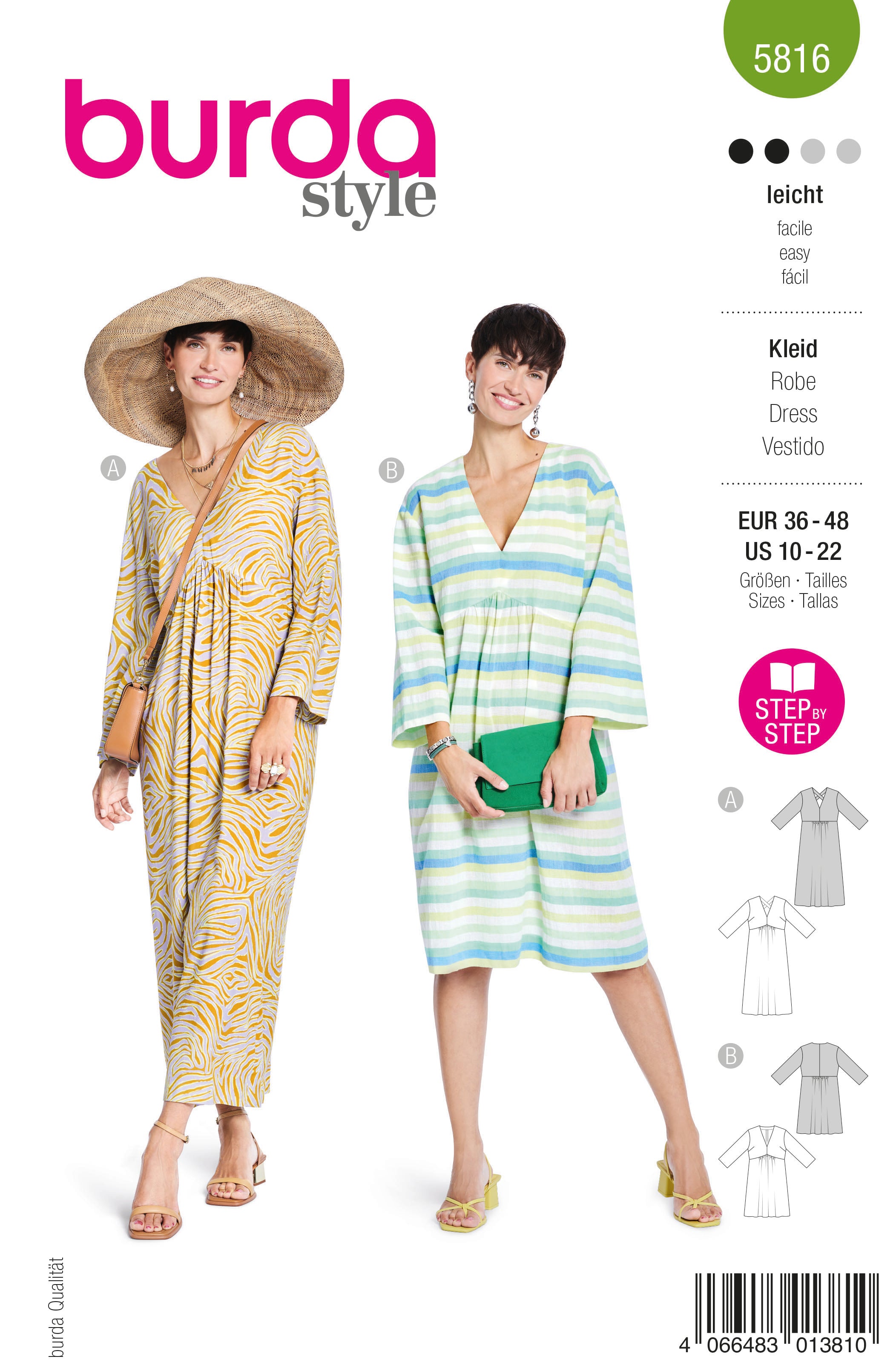 Patron Burda n°5816 : Robe – Les Coupons de Saint-Pierre