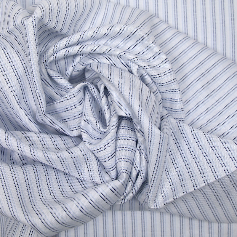Striped Cotton Natted Blue White background