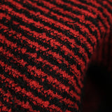 Red and black wool mixed wool