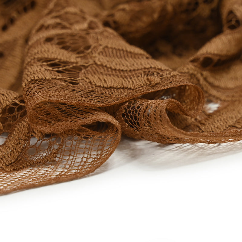 Cappuccino polyester lace