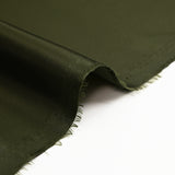 Tissu sergé imperméable brillant vert militaire