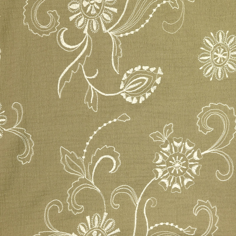 Double Gaze embroidered clara green olive