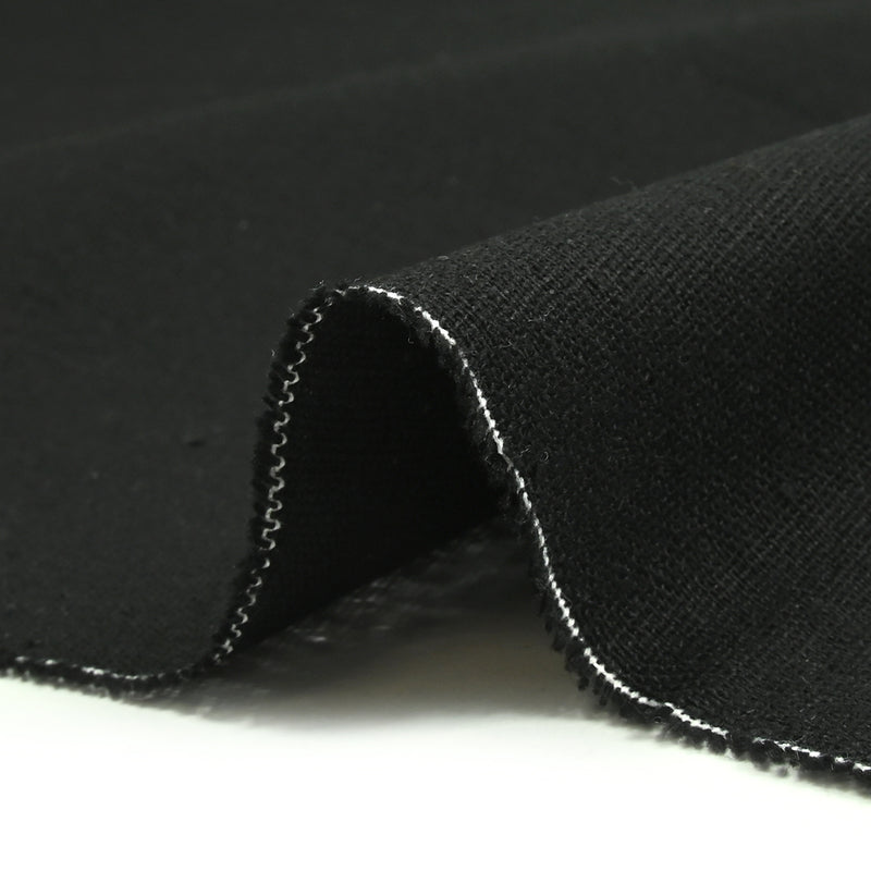 Black mixed linen