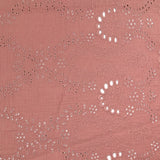Double openwork embroidered gauze Candice old pink