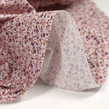 Coton imprimé s'épanouir violet, rose et blanc