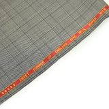 Tissu tailleur 100% laine prince-de-galles noir et blanc