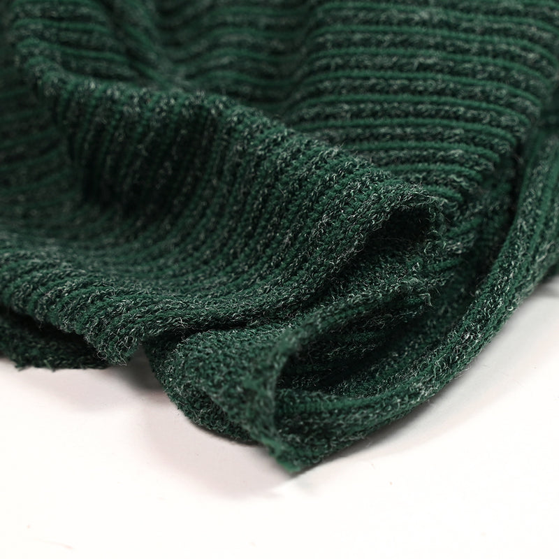 Maille Bianca côtelée vert bouteille