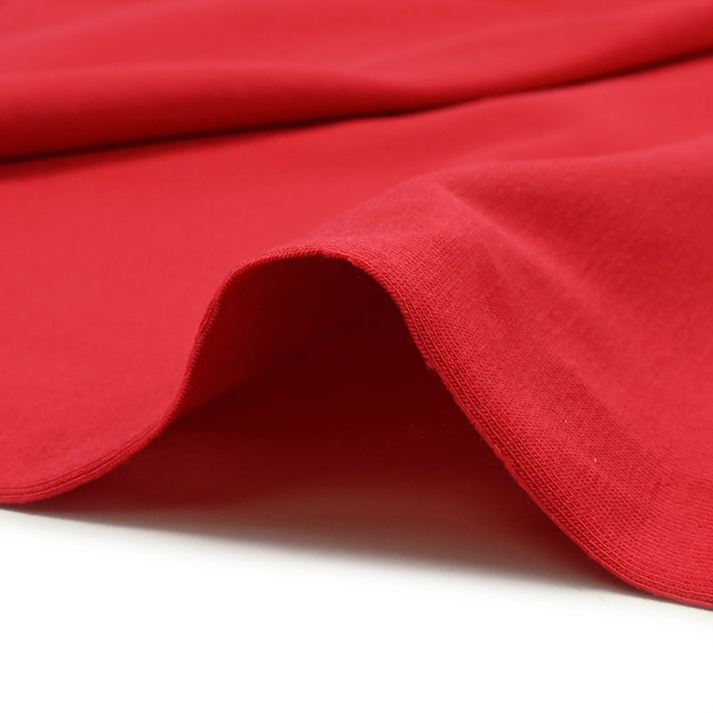 Bio red cotton jersey