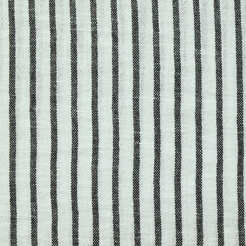 Polyester cheese fine stripes black background