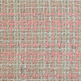 Tweed de poliéster rosa margaret margaret