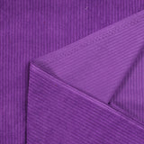 Velours polyester côtelé violet