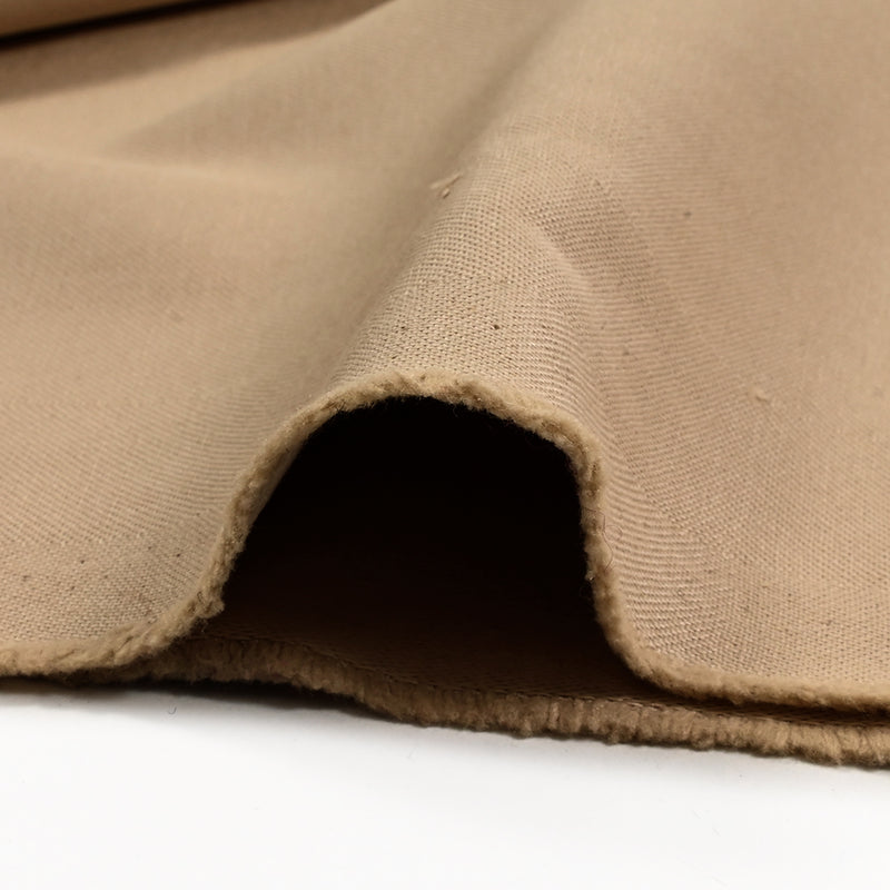 Tissu gabardine polyester - Beige clair