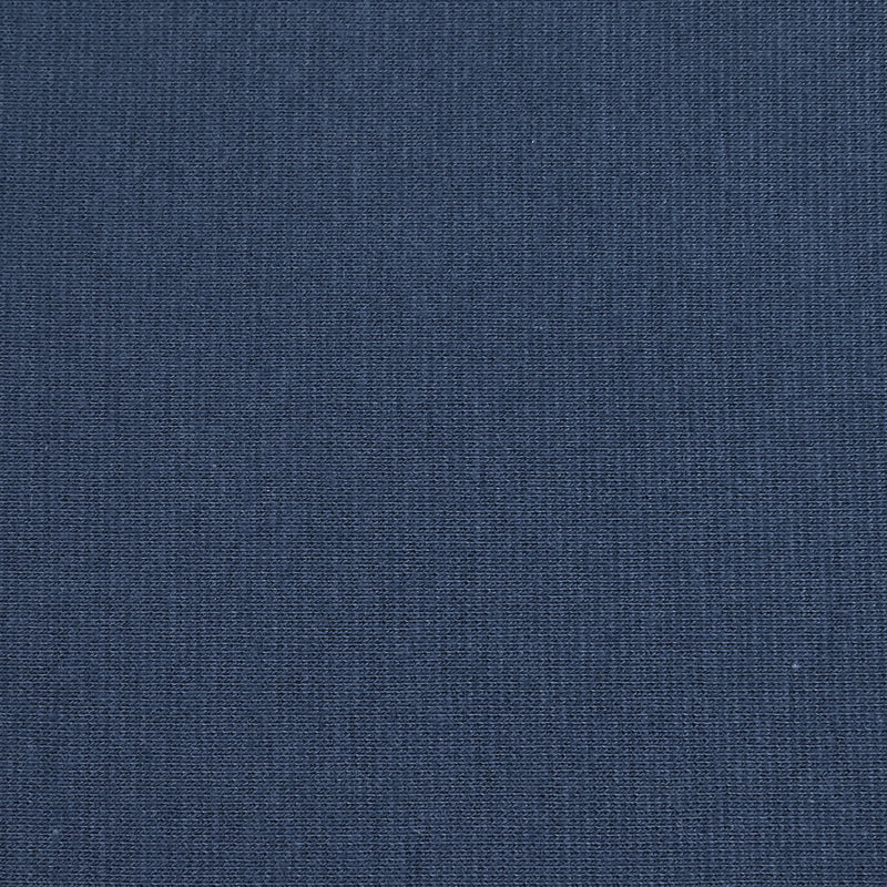 Bord-côte tubulaire bleu jeans vendu au mètre