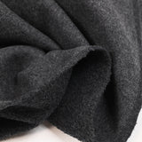 Laine vierge double face gris souris