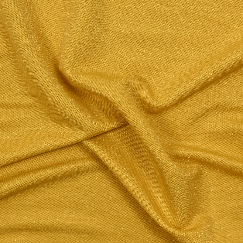 Maille polyviscose irisée jaune ambre