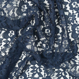 Dark blue polyester lace