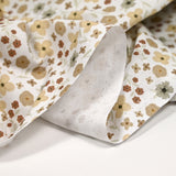 Coton imprimé amour passion beige et marron