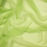 Mousseline de polyester vert pomme