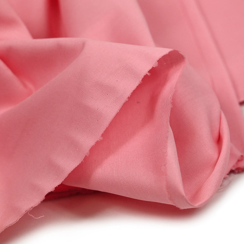 Popeline de coton rose flamant