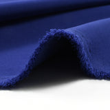 Polyester Crêpe Large Madeleine Bleu Roy