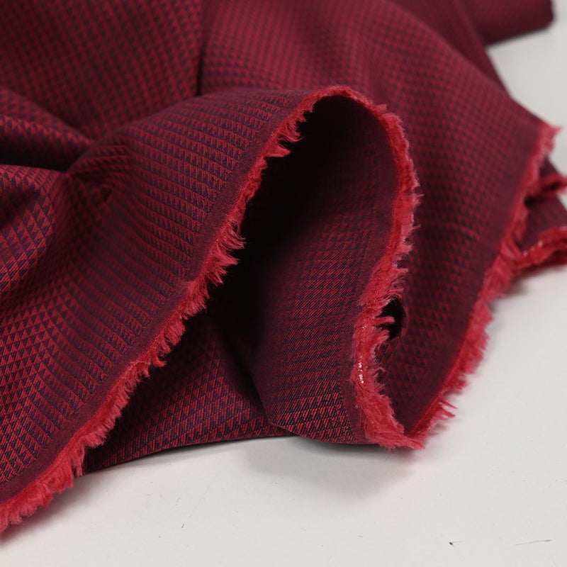 Cotton fancy three navy rods red background