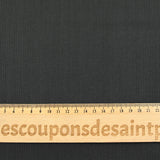 Tissu tailleur laine et soie rayé gris ardoise