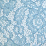 Dentelle festonnée polyester Mindy bleu ciel