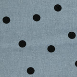 Linen Print Viscose Pea Blue Background