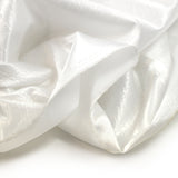 Satin polyester effet reptile blanc