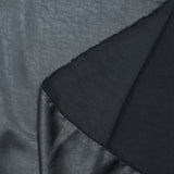 Crepe de satén azul gris oscuro