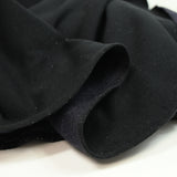 Molleton de coton lurex french terry doux noir