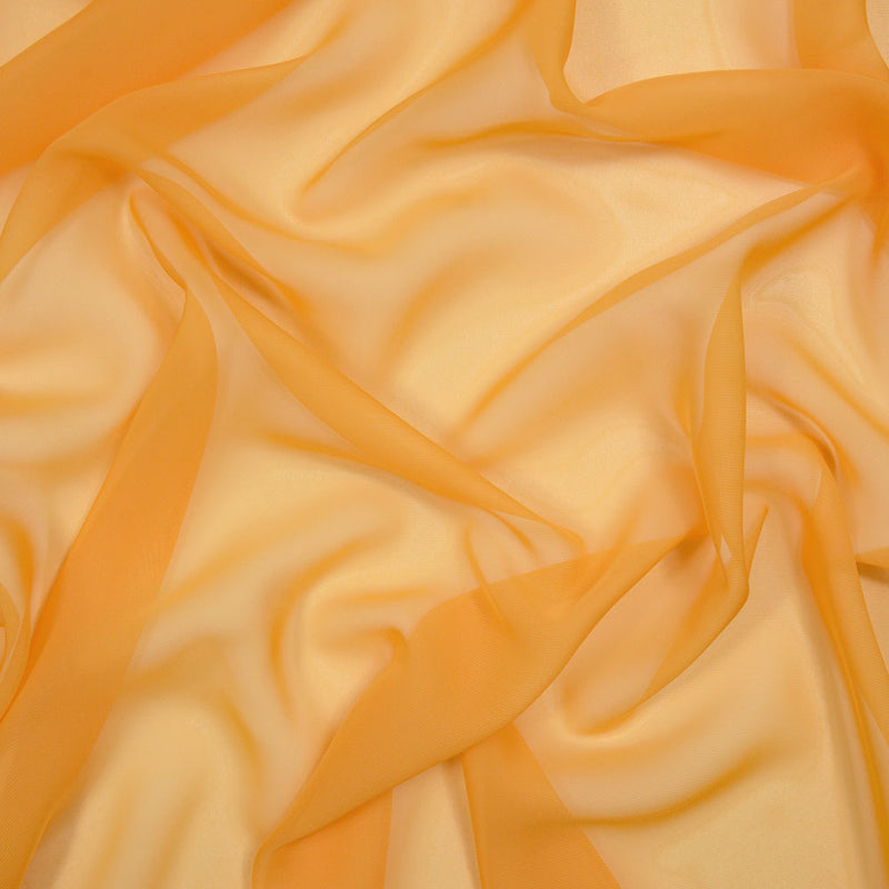 Mousseline de polyester orange