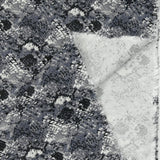 Bengaline polyester imprimée météores gris
