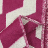 Graphical polyester wool Fuchsia background