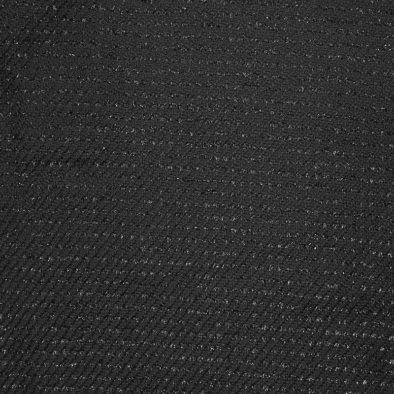 Tweed polyester Enola lurex rayé noir