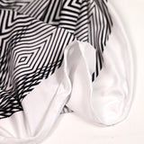 Jersey polyester optique noir et blanc