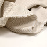 Coton fantaisie en croix beige et blanc cassé